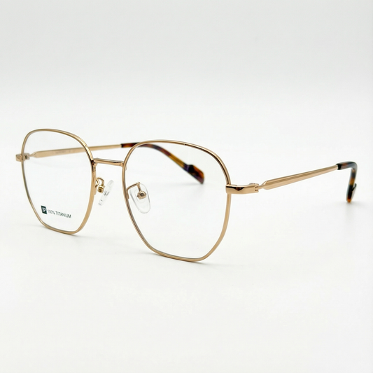 Ombre Valenor | A refined titanium silhouette defined by warmth, balance, and quiet confidence.
